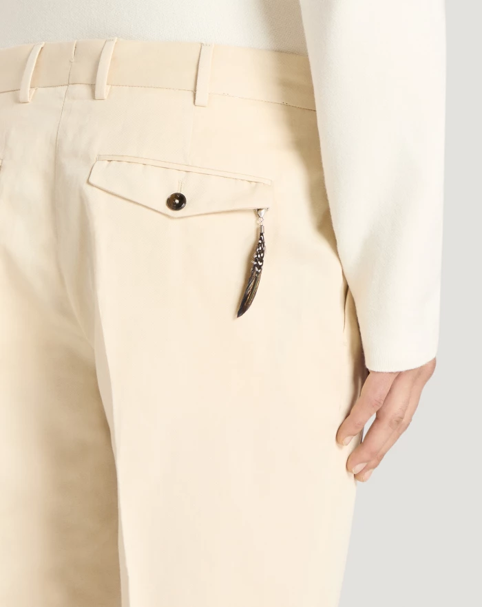 Pantaloni Torino Pantaloni Rebel in gabardina di cotone e lino Shopping Online