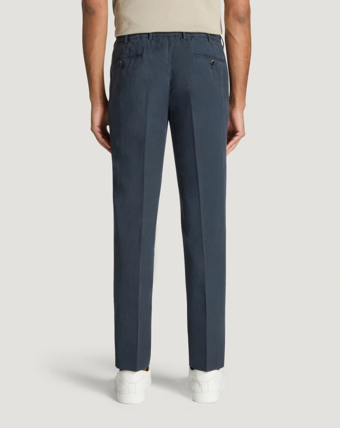 Pantaloni Torino Pantaloni Slim in cotone e lino batavia Prezzo Ridotto