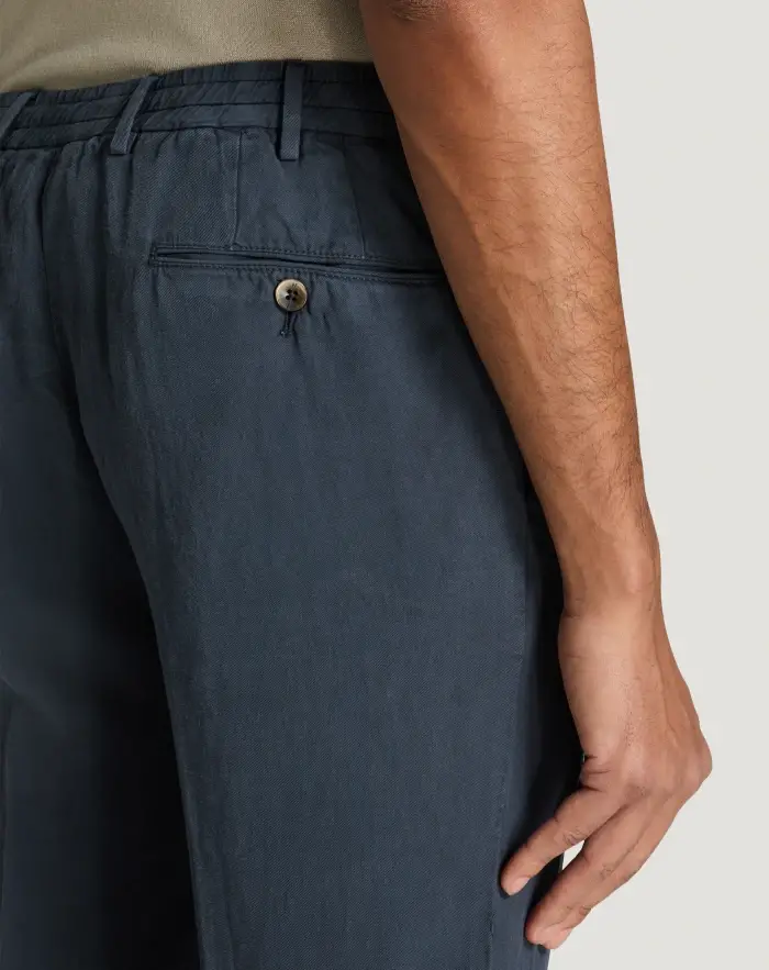 Pantaloni Torino Pantaloni Slim in cotone e lino batavia Prezzo Ridotto