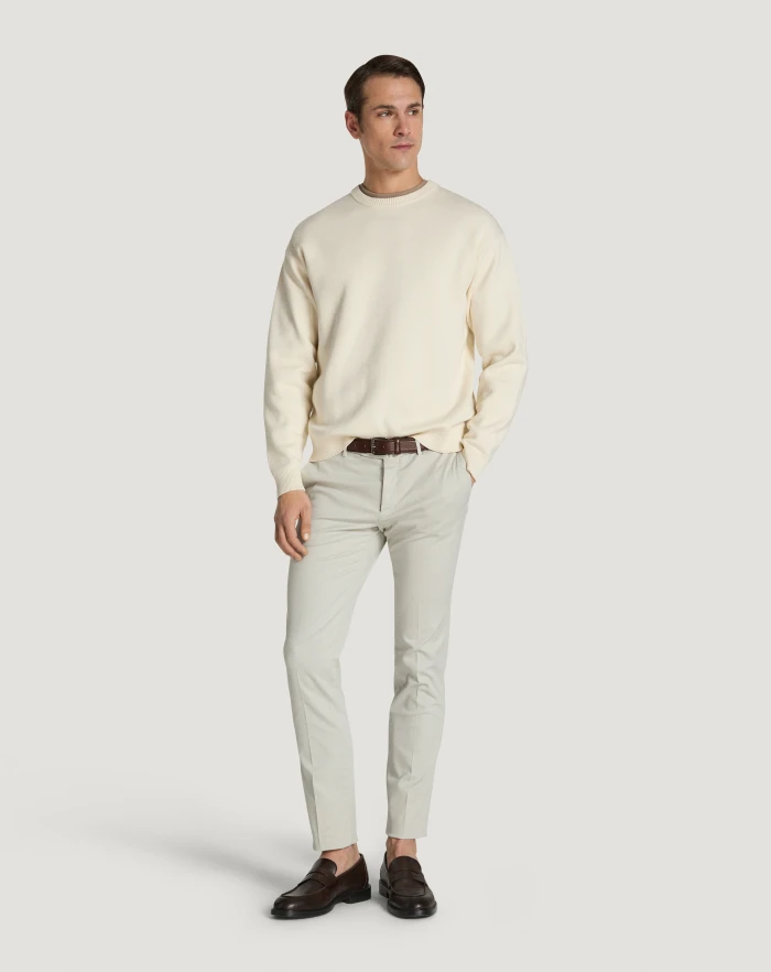 Pantaloni Torino Pantaloni Superslim in tricotina stretch Sconto