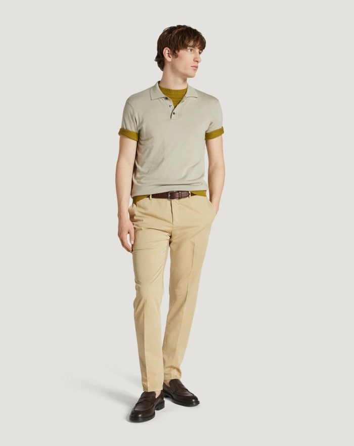 Pantaloni Torino Pantaloni Slim in silkochino Offerta