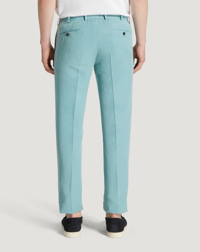 Pantaloni Torino Pantaloni Slim in cotone e lino batavia Vendita Economica