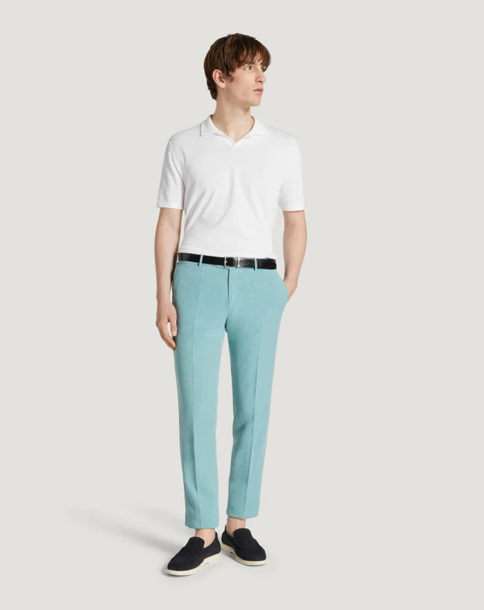 Pantaloni Torino Pantaloni Slim in cotone e lino batavia Vendita Economica