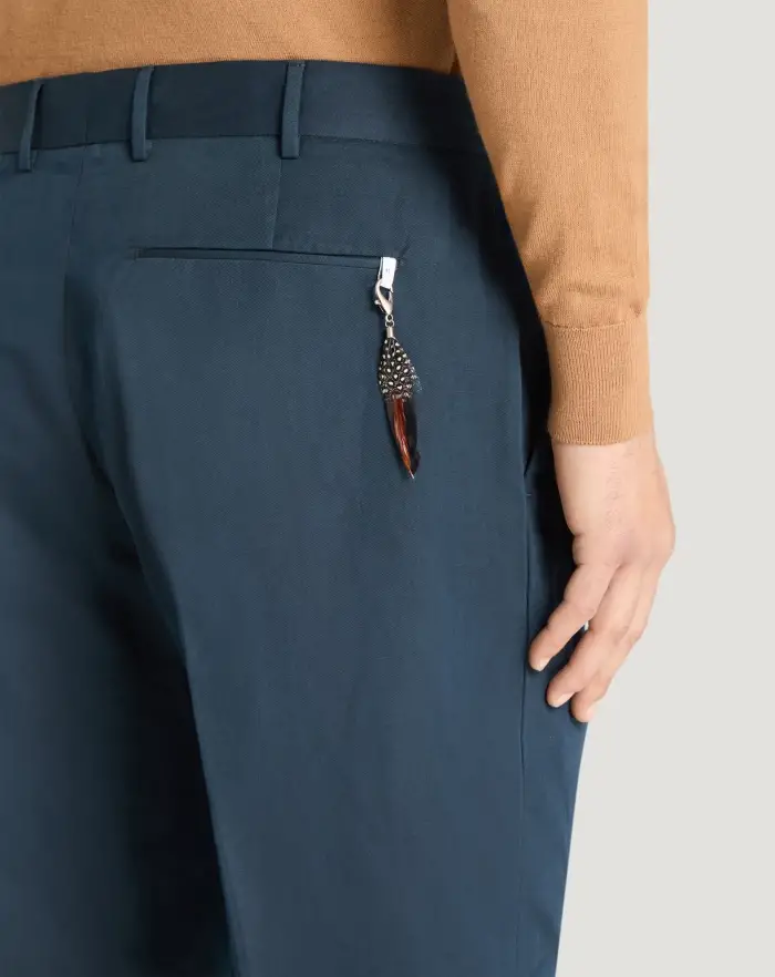 Pantaloni Torino Pantaloni Rebel in gabardina di cotone e lino Saldi Di Fabbrica