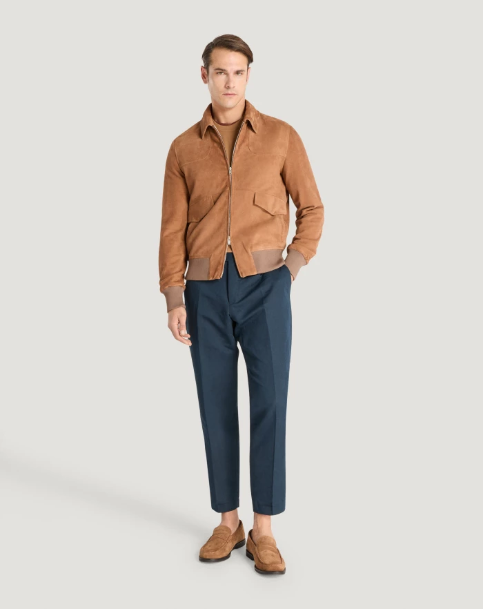 Pantaloni Torino Pantaloni Rebel in gabardina di cotone e lino Saldi Di Fabbrica
