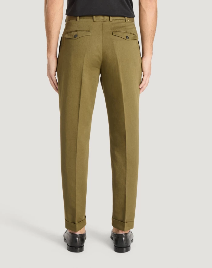 Pantaloni Torino Pantaloni Rebel in gabardina di cotone e lino Moda