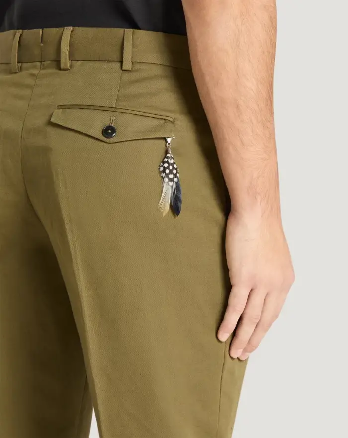 Pantaloni Torino Pantaloni Rebel in gabardina di cotone e lino Moda