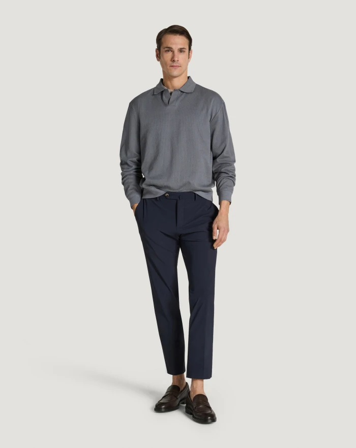 Pantaloni Torino Pantaloni Slim in tessuto organico stretch In Linea