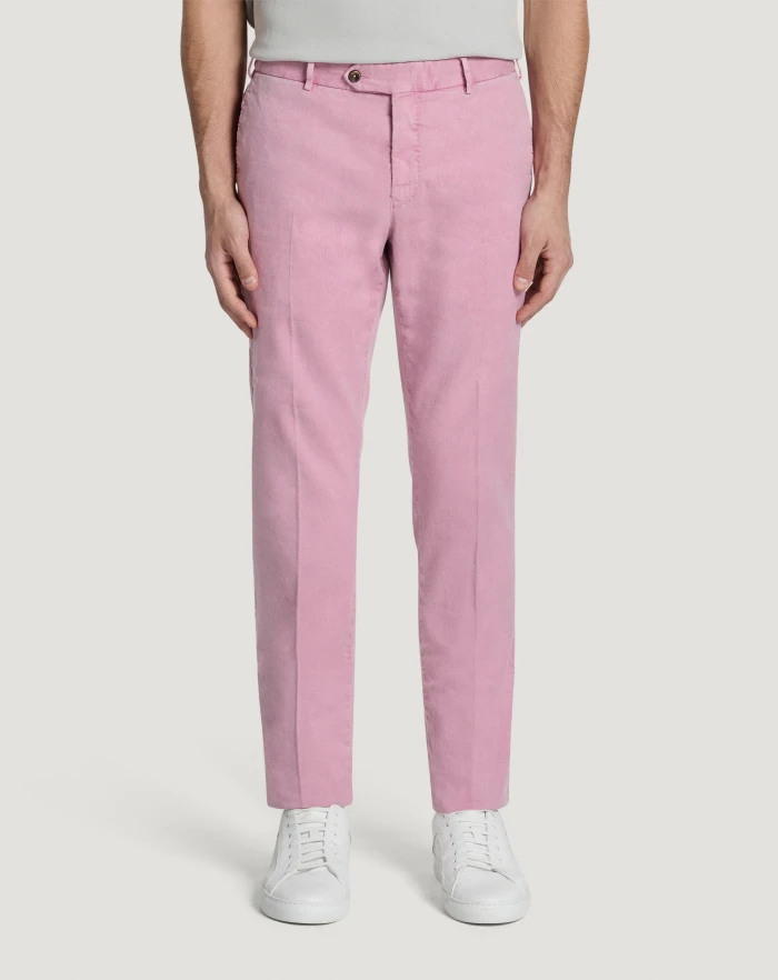 Pantaloni Torino Pantaloni Slim in lino stretch délavé Qualità Garantita
