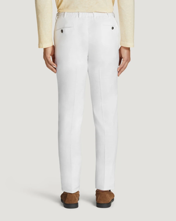 Pantaloni Torino Pantaloni Slim in lino stretch délavé Convenienza