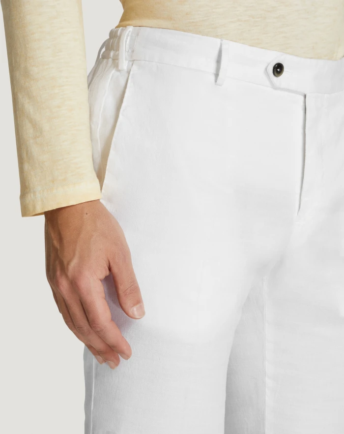 Pantaloni Torino Pantaloni Slim in lino stretch délavé Convenienza