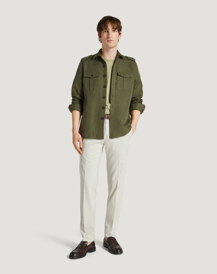Pantaloni Torino Pantaloni Slim in silkochino Presa