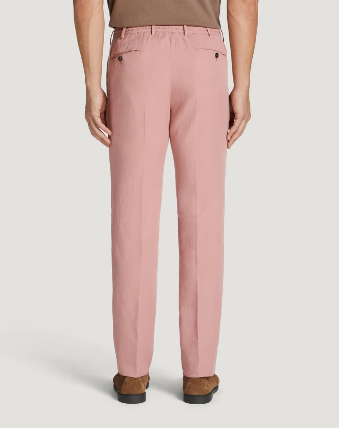 Pantaloni Torino Pantaloni Slim in cotone e lino batavia Online