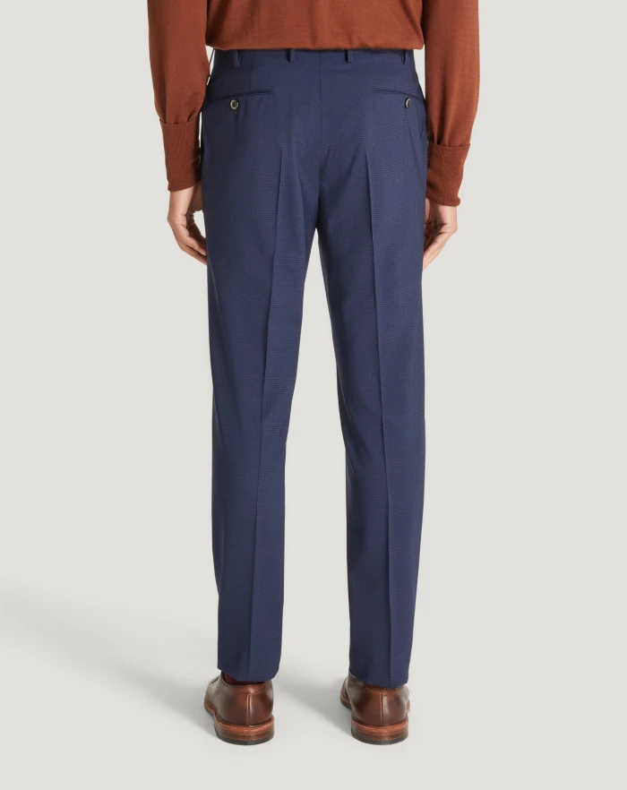 Pantaloni Torino Pantaloni Superslim in lana a quadri Saldi