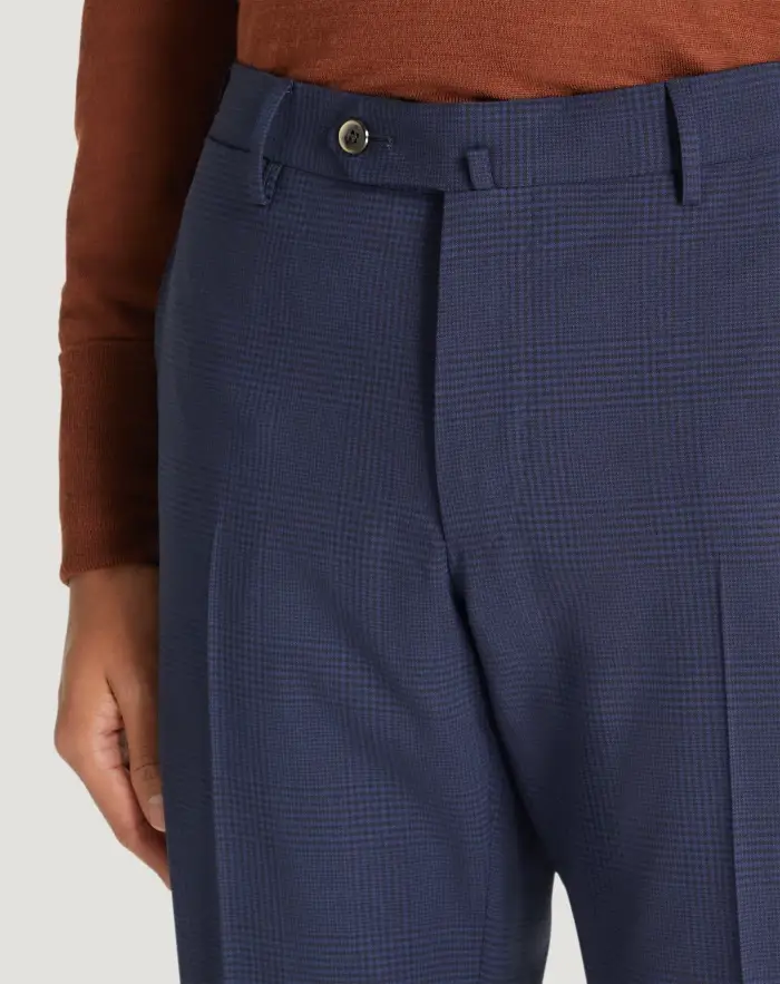 Pantaloni Torino Pantaloni Superslim in lana a quadri Saldi