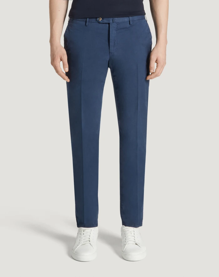 Pantaloni Torino Pantaloni Slim in gabardina stretch Vendita Calda