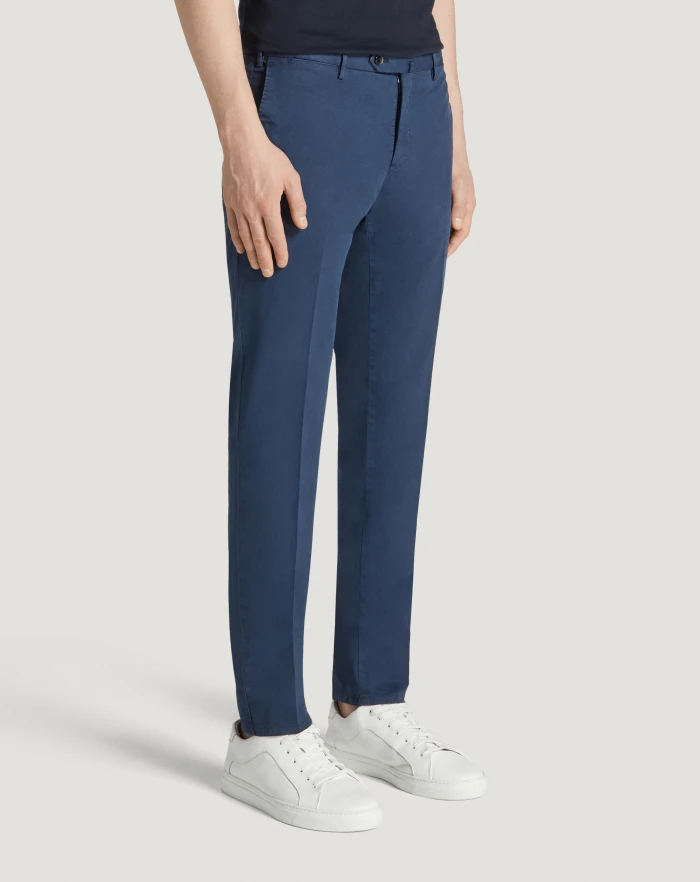 Pantaloni Torino Pantaloni Slim in gabardina stretch Vendita Calda