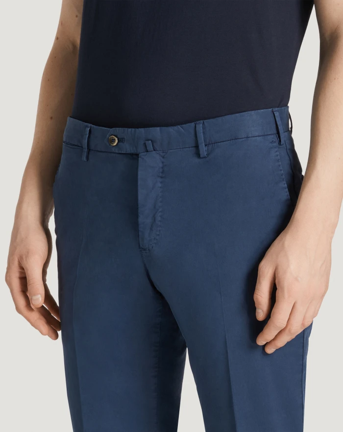 Pantaloni Torino Pantaloni Slim in gabardina stretch Vendita Calda
