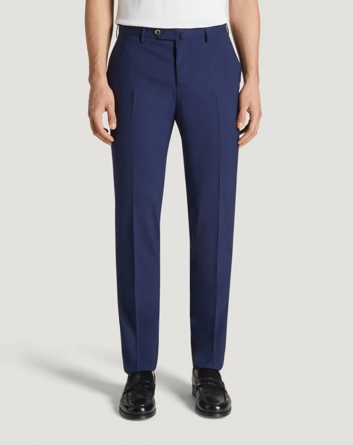 Pantaloni Torino Pantaloni Slim in lana four season Saldi Di Fabbrica