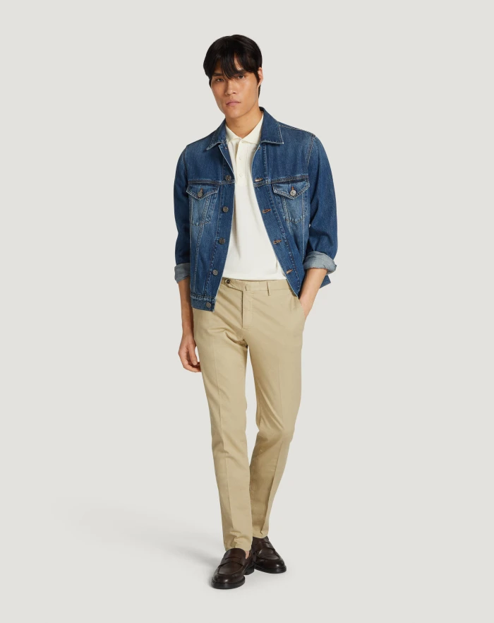 Pantaloni Torino Pantaloni Superslim in tricotina stretch Negozio