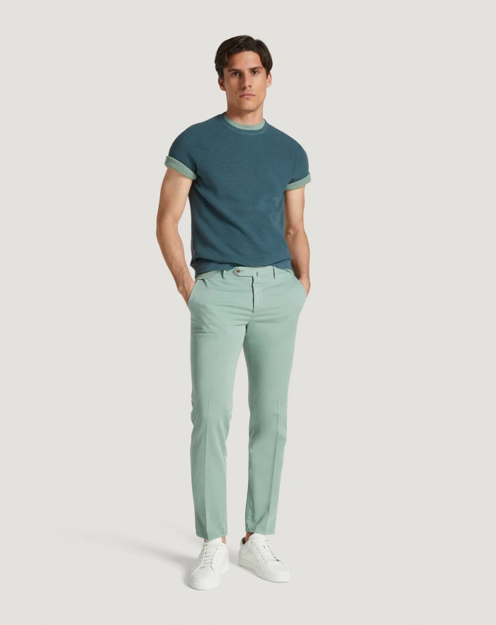 Pantaloni Torino Pantaloni Slim in silkochino Spedizione Gratuita