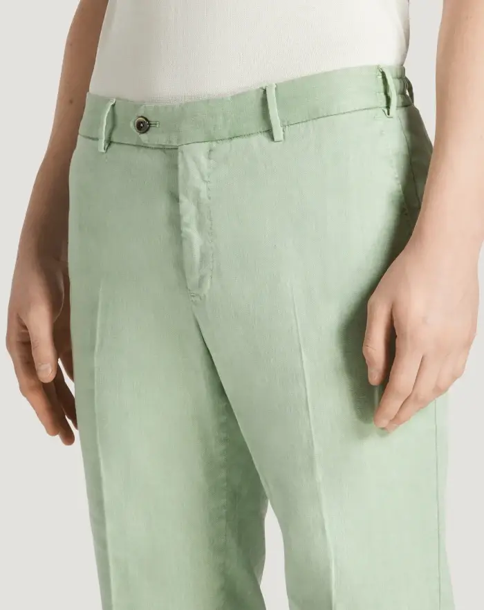 Pantaloni Torino Pantaloni Slim in lino stretch délavé Soddisfazione Garantita