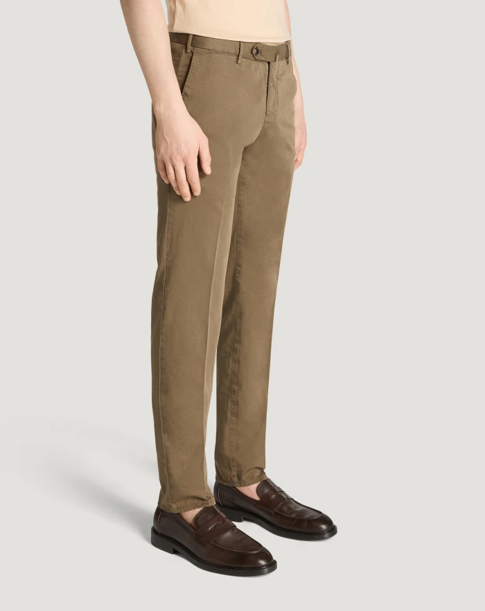 Pantaloni Torino Pantaloni Slim in silkochino Italy