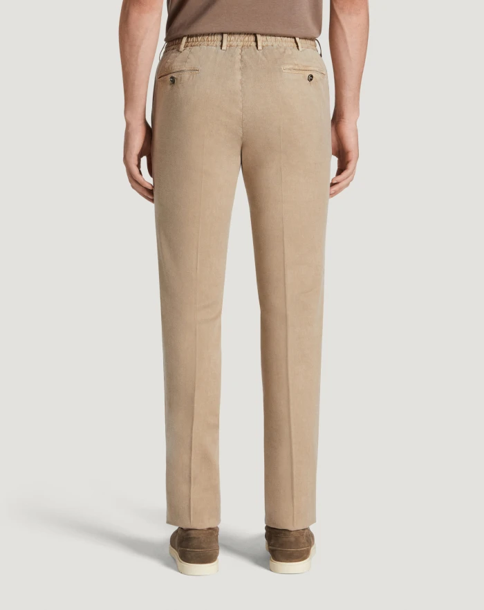 Pantaloni Torino Pantaloni Slim in lino stretch délavé Novità