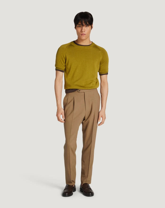 Pantaloni Torino Pantaloni Gentleman in lana tropical Sconto