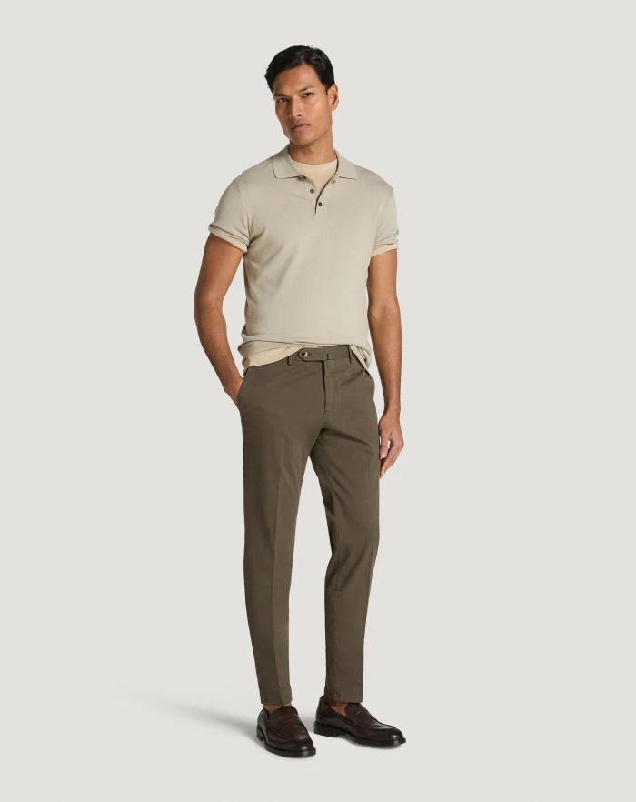 Pantaloni Torino Pantaloni Slim in gabardina stretch Economico