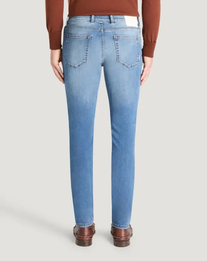 Pantaloni Torino Jeans Swing in denim stretch indigo Qualità