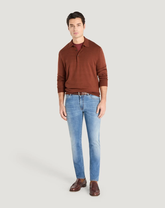 Pantaloni Torino Jeans Swing in denim stretch indigo Qualità