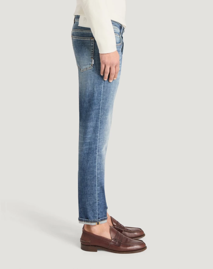 Pantaloni Torino Jeans Reggae in denim organico stretch Consegna Veloce