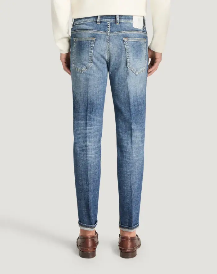 Pantaloni Torino Jeans Reggae in denim organico stretch Consegna Veloce