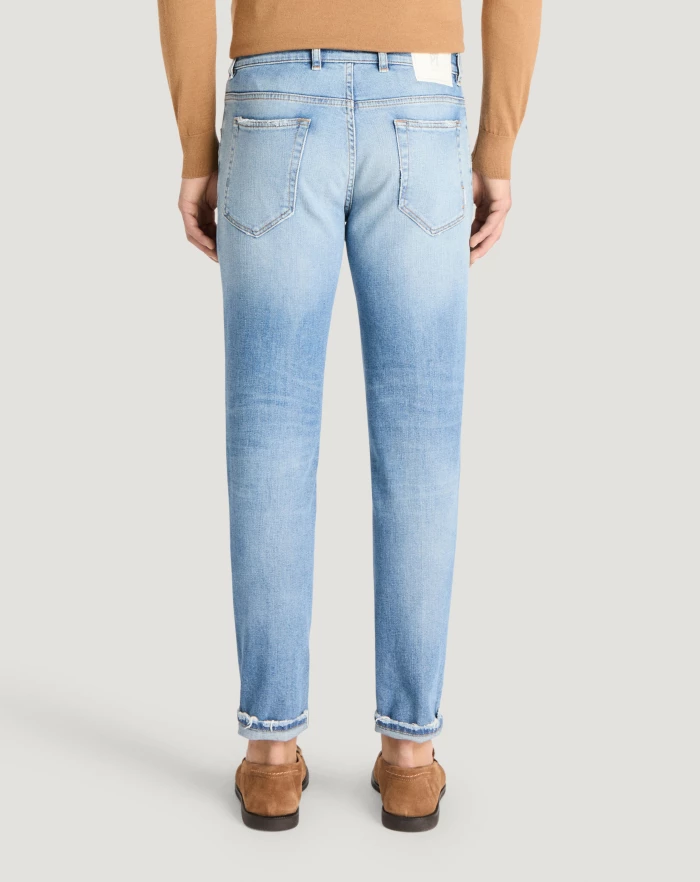 Pantaloni Torino Jeans Reggae in denim stretch indigo Promozione Limitata