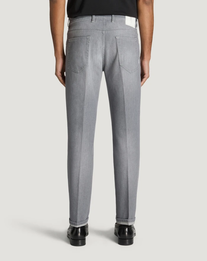 Pantaloni Torino Jeans Reggae in light grey denim Shopping Online