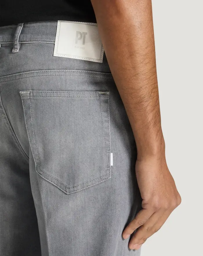 Pantaloni Torino Jeans Reggae in light grey denim Shopping Online