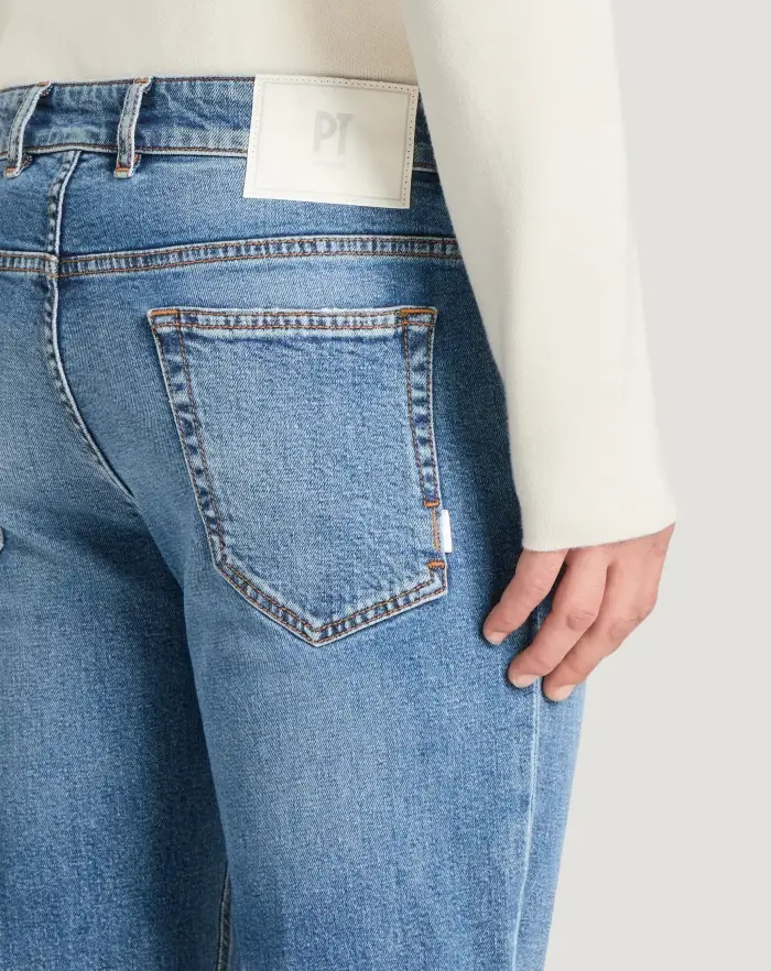Pantaloni Torino Jeans Reggae in denim recycled stretch Prezzo Ridotto