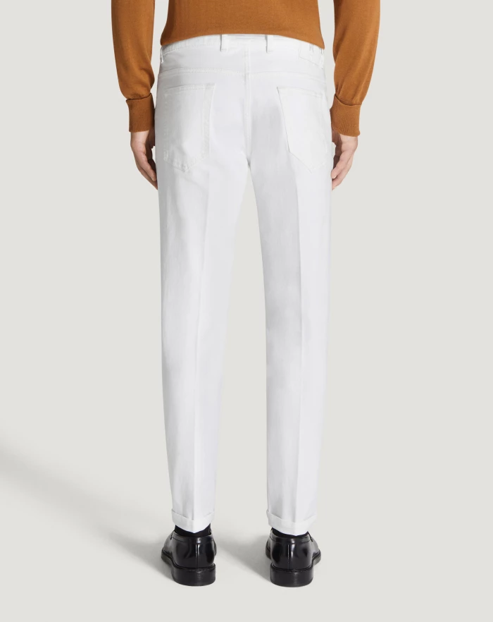 Pantaloni Torino Jeans Reggae in denim superwhite Novità