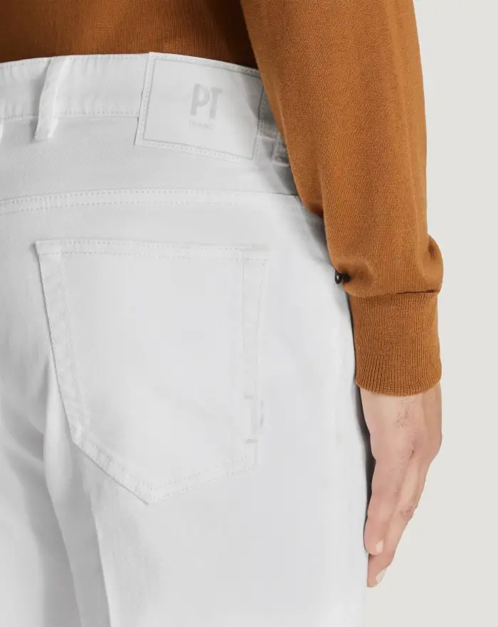 Pantaloni Torino Jeans Reggae in denim superwhite Novità