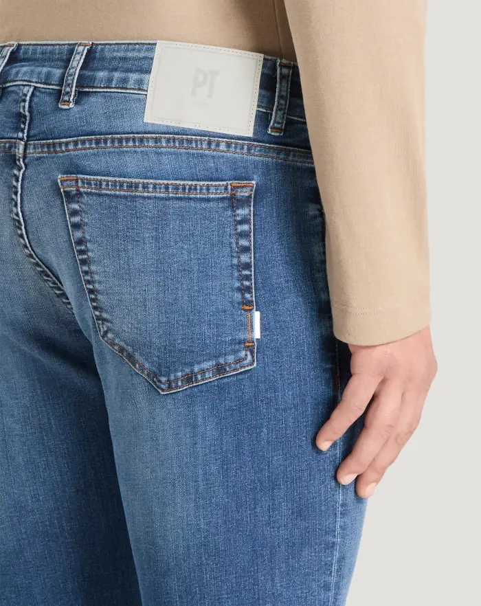 Pantaloni Torino Jeans Soul in denim stretch indigo Vendite stagionali