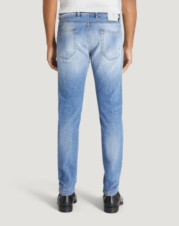 Pantaloni Torino Jeans Rock in denim organico stretch Offerta