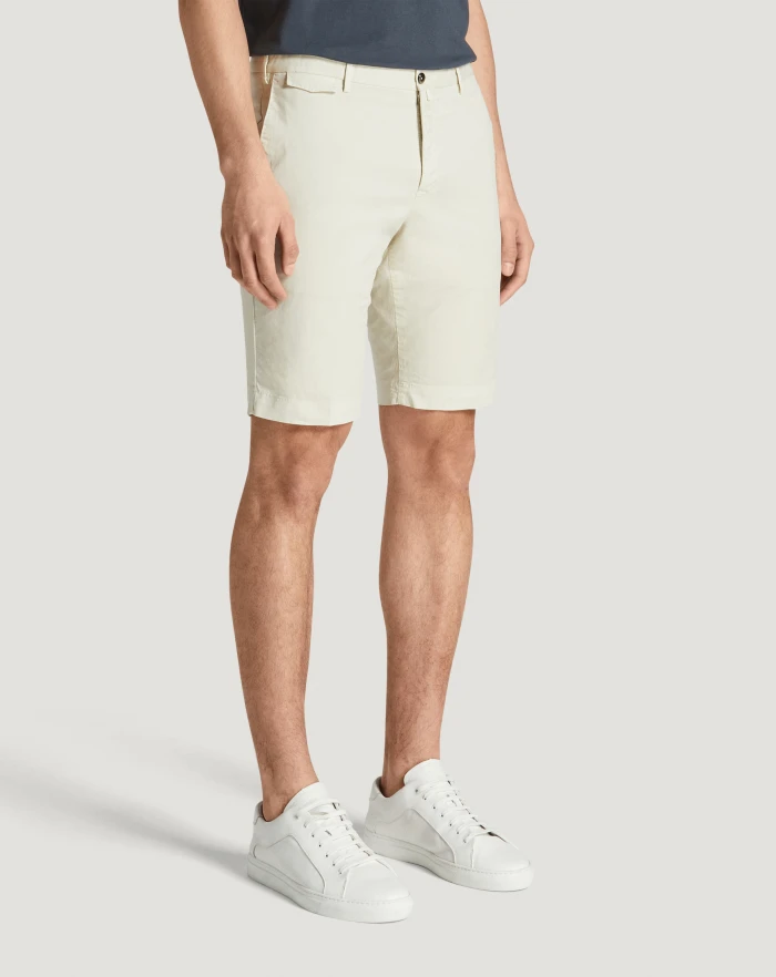 Pantaloni Torino Bermuda in gabardina stretch Offerta Anniversario