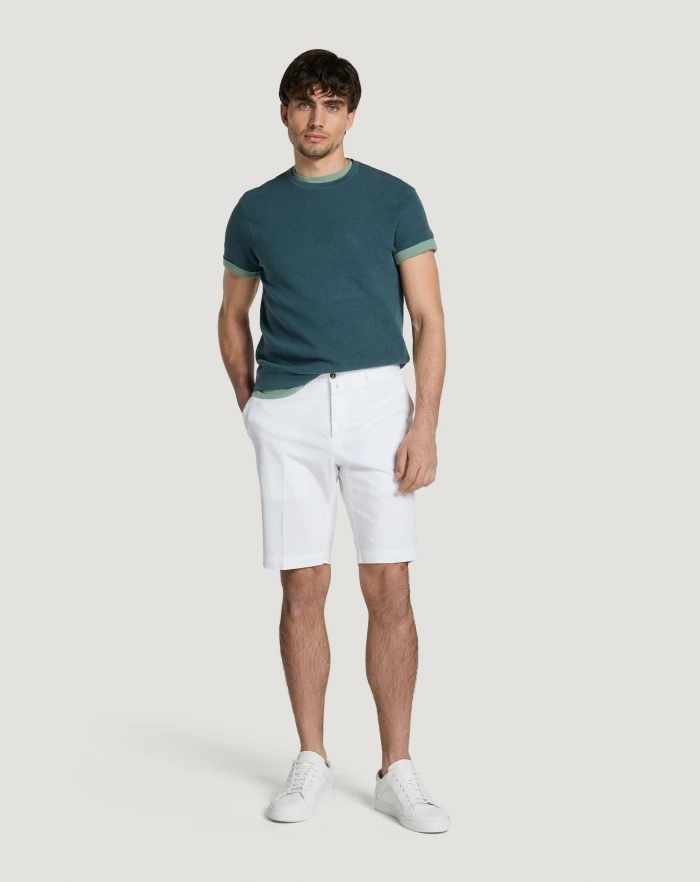Pantaloni Torino Bermuda in gabardina stretch Hotsell