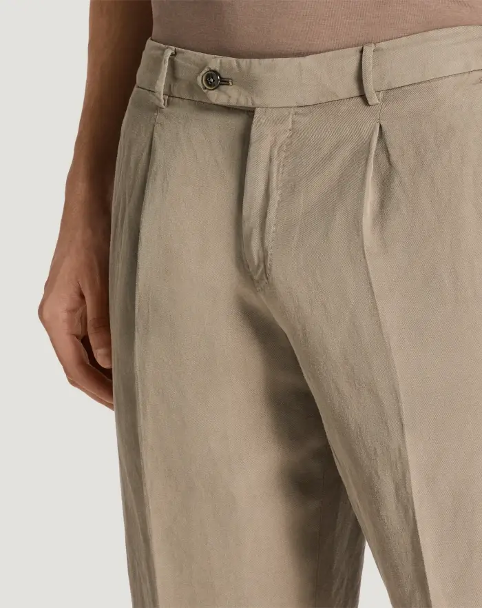 Pantaloni Torino Bermuda in cotone e lino batavia I Più Venduti