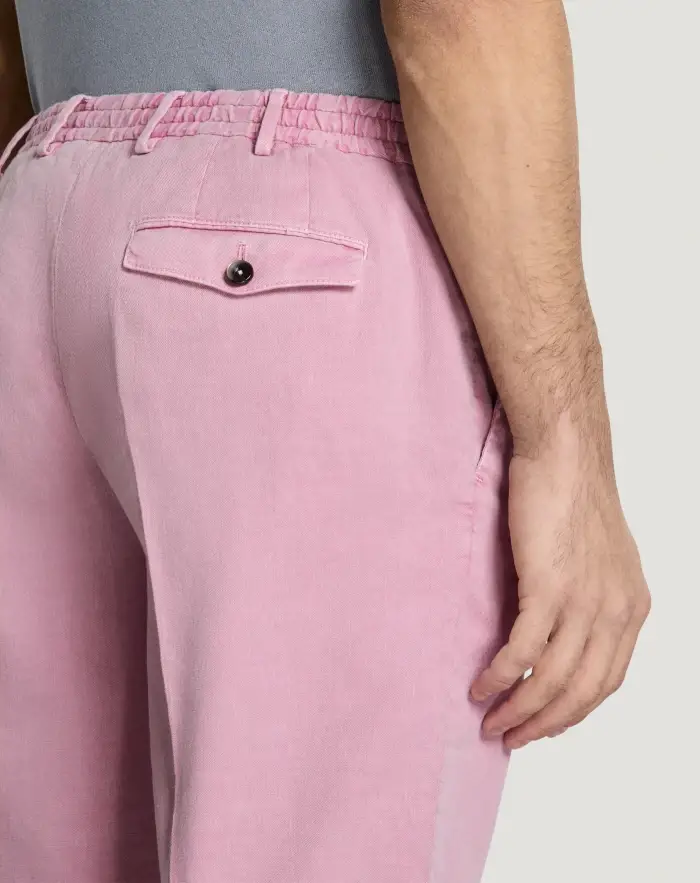 Pantaloni Torino Bermuda in lino stretch délavé Negozio