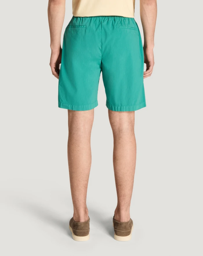 Pantaloni Torino Bermuda in popeline di cotone stretch Nuova