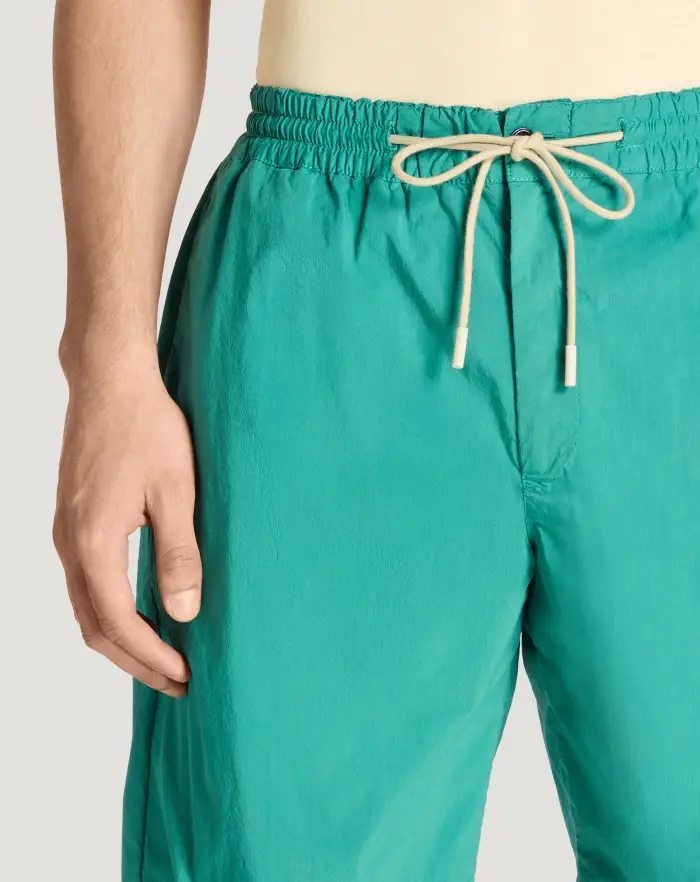 Pantaloni Torino Bermuda in popeline di cotone stretch Nuova