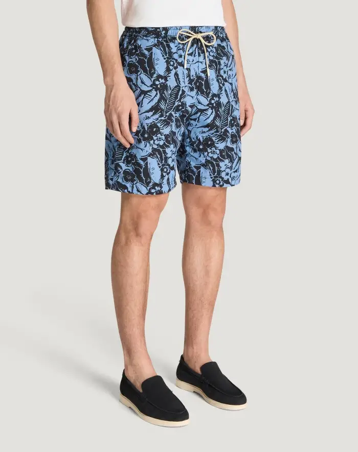 Pantaloni Torino Bermuda in popeline di cotone Moda