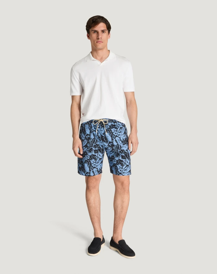 Pantaloni Torino Bermuda in popeline di cotone Moda